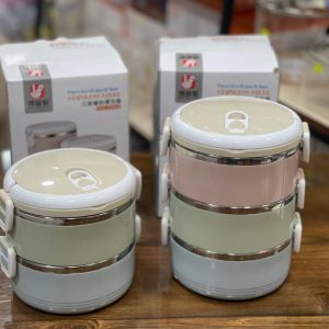 ظرف غذا داخل استیل گرم نگهدارنده مدل سه و دو طبقه